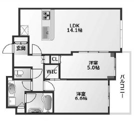 物件○○の間取り図