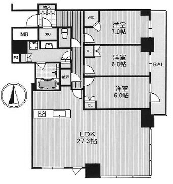 物件○○の間取り図