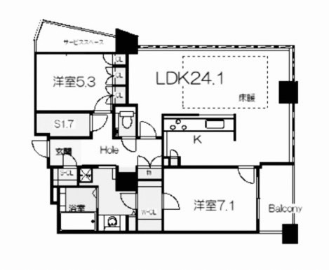 物件○○の間取り図