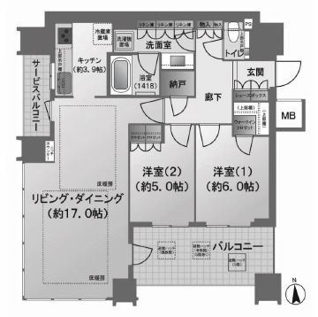 物件○○の間取り図