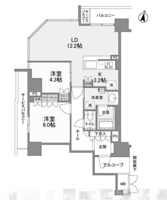 物件○○の間取り図