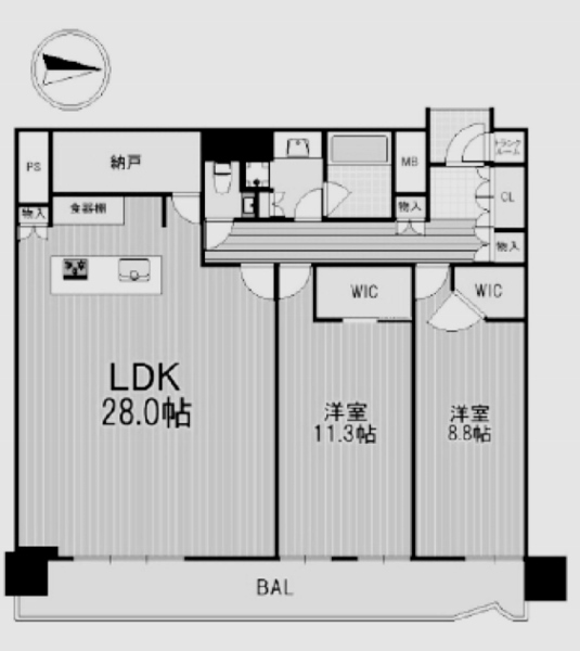 物件○○の間取り図