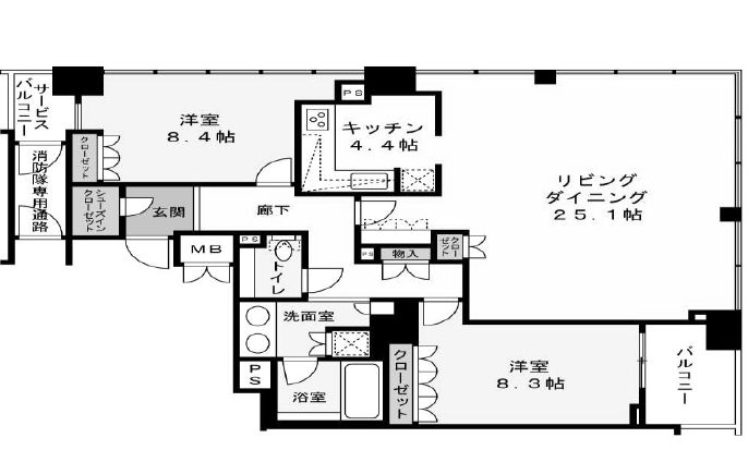 物件○○の間取り図