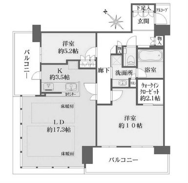 物件○○の間取り図