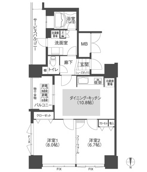 物件○○の間取り図