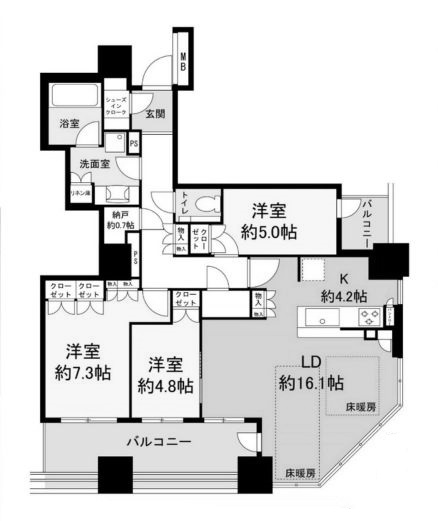 物件○○の間取り図