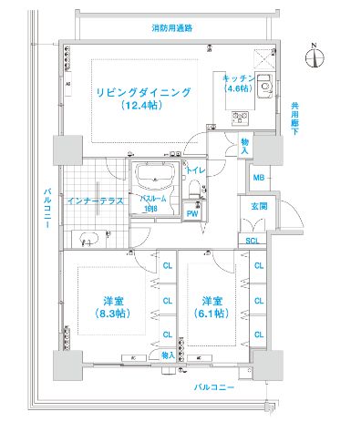 物件○○の間取り図