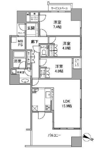 物件○○の間取り図