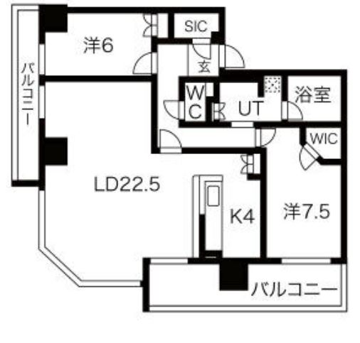 物件○○の間取り図