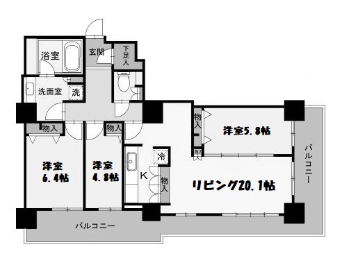 物件○○の間取り図