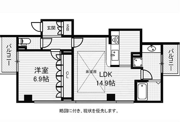 物件○○の間取り図
