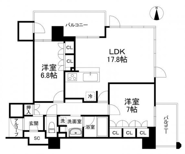 物件○○の間取り図