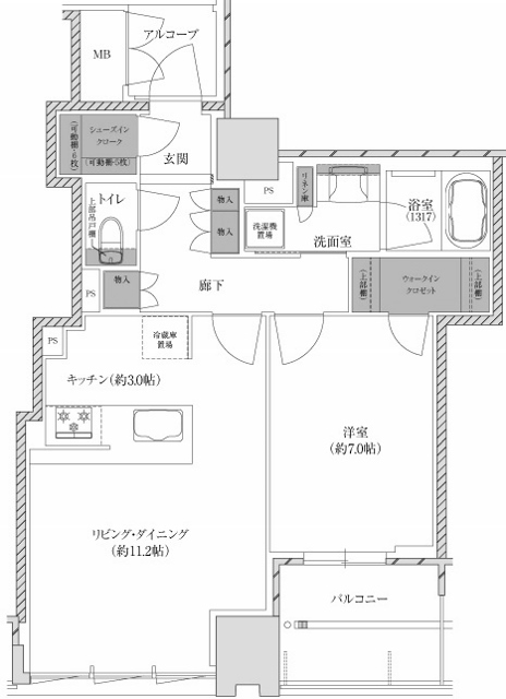 物件○○の間取り図