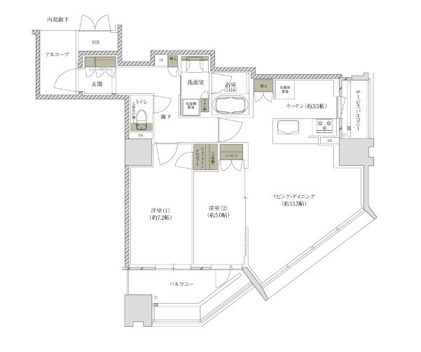 物件○○の間取り図