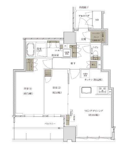 物件○○の間取り図