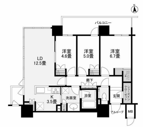 物件○○の間取り図