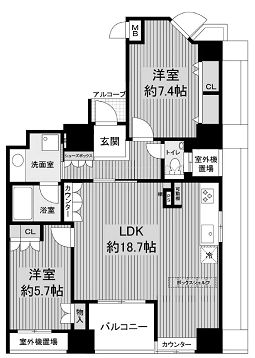 物件○○の間取り図