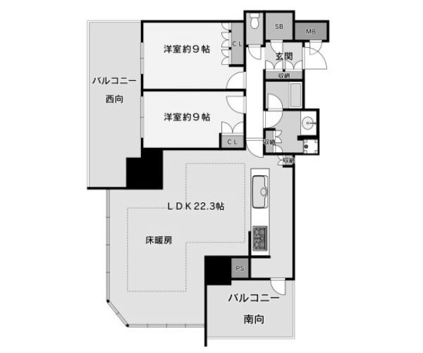 物件○○の間取り図