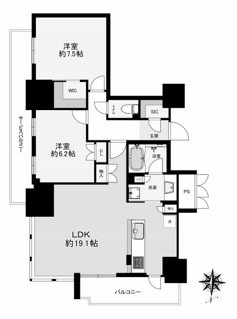 物件○○の間取り図