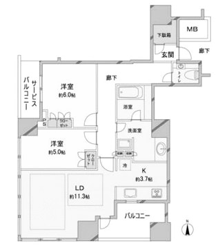 物件○○の間取り図