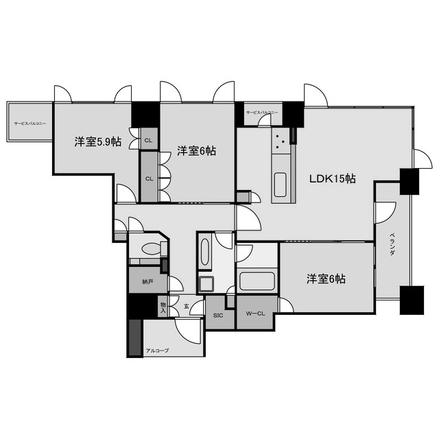 物件○○の間取り図