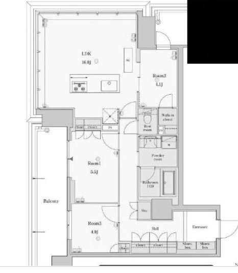 物件○○の間取り図