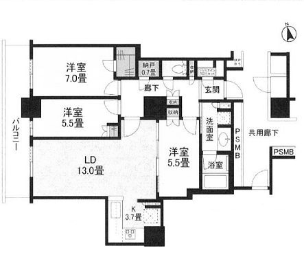 物件○○の間取り図