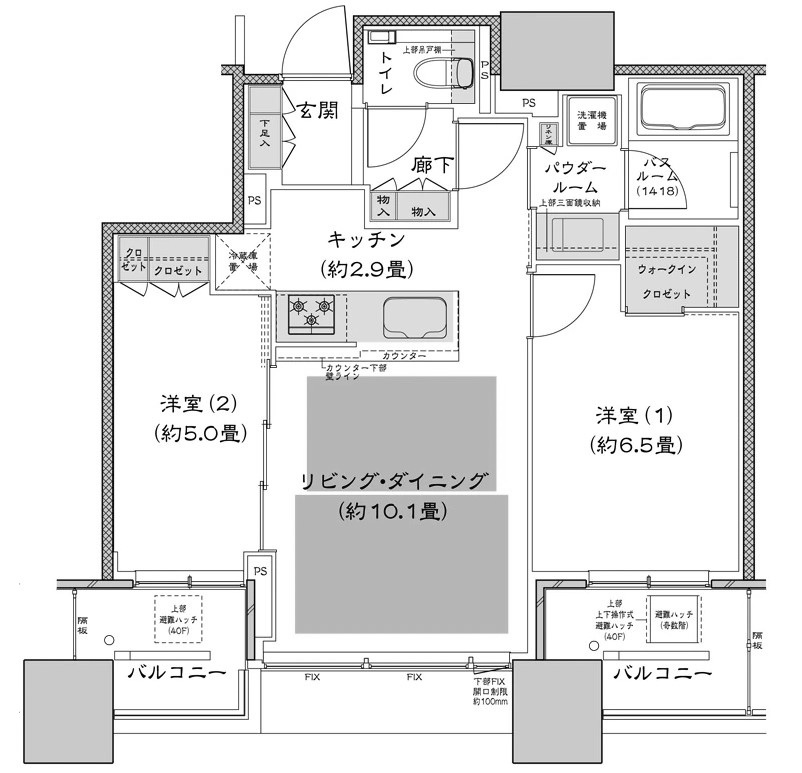 物件○○の間取り図