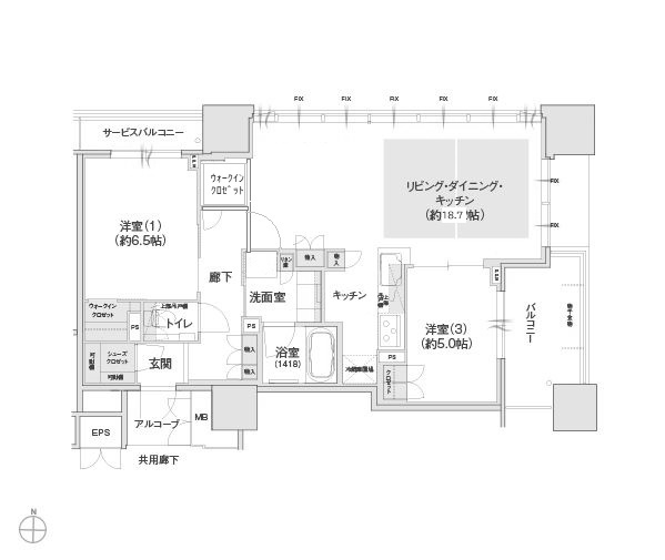 物件○○の間取り図