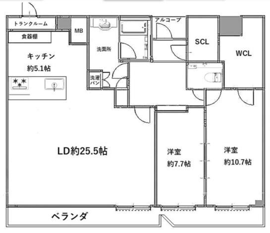 物件○○の間取り図