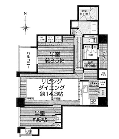 物件○○の間取り図