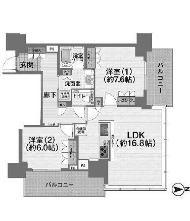 物件○○の間取り図