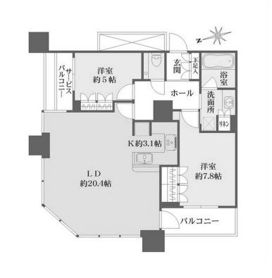 物件○○の間取り図