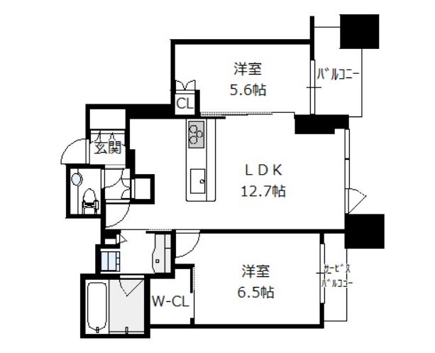 物件○○の間取り図