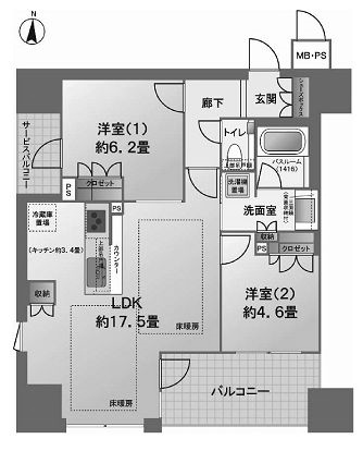 物件○○の間取り図