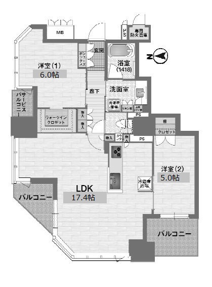 物件○○の間取り図