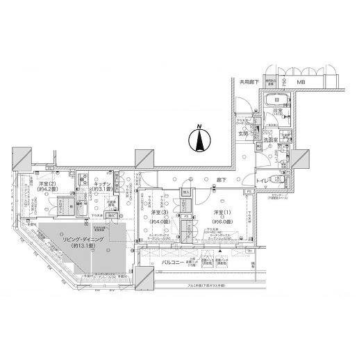 物件○○の間取り図