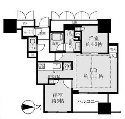 物件○○の間取り図