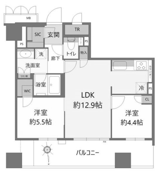 物件○○の間取り図