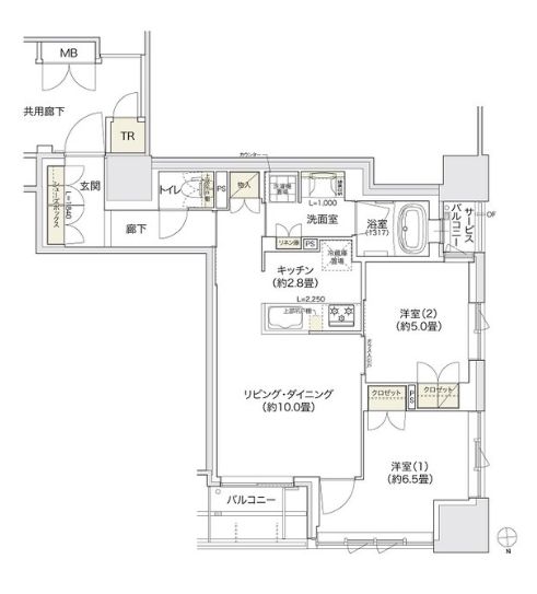 物件○○の間取り図