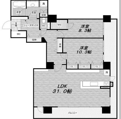 物件○○の間取り図