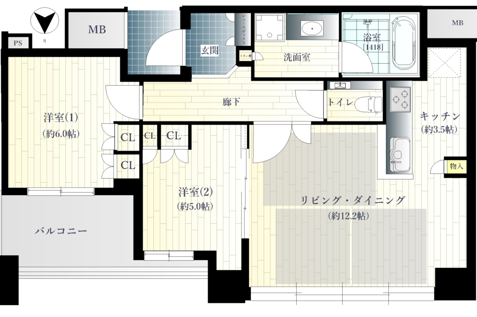 物件○○の間取り図
