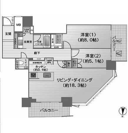物件○○の間取り図