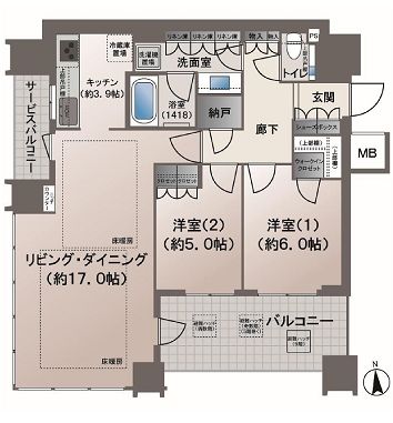 物件○○の間取り図