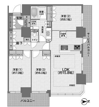 物件○○の間取り図