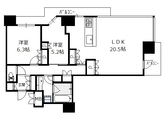 物件○○の間取り図