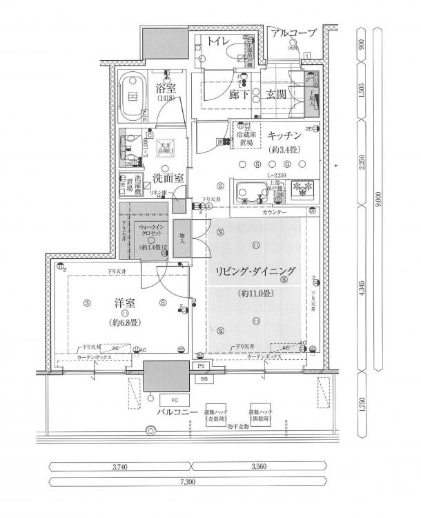物件○○の間取り図