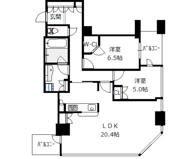 物件○○の間取り図