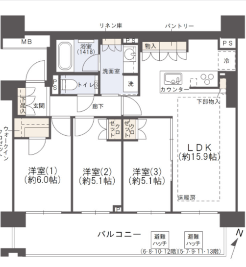 物件○○の間取り図