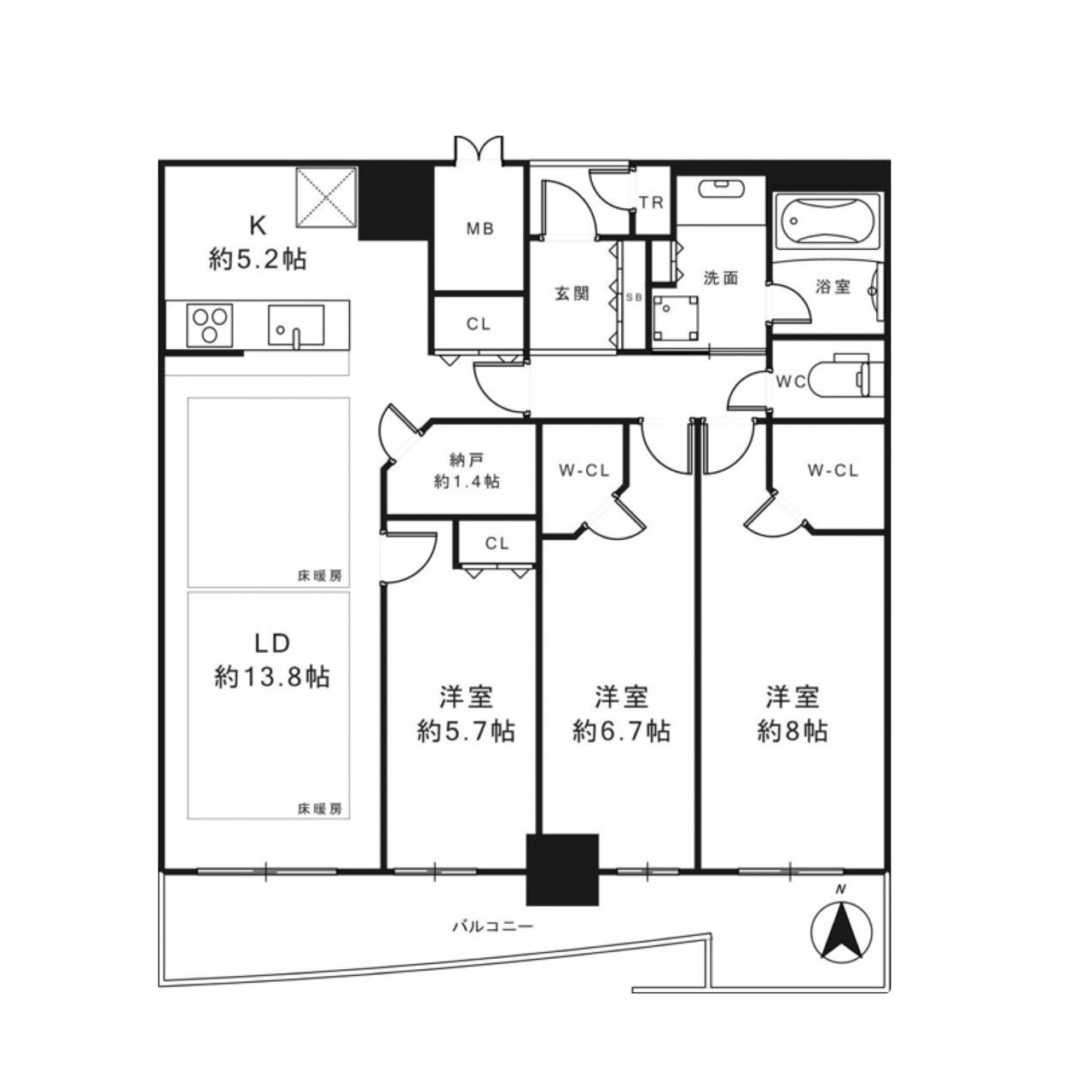 物件○○の間取り図